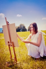 Moja malá maliarka :) 2