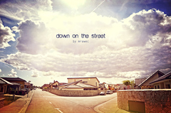 down on the street
