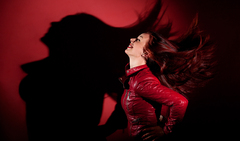 Lady in red