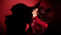 Lady in red