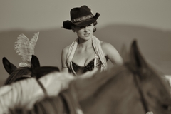Lady of horse