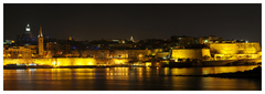Valletta in the night