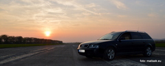 Audi a6 a západ slnka