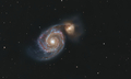 M51 - špirálovitá galaxia