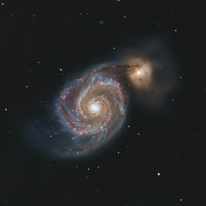 M51 - špirálovitá galaxia