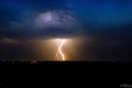 Lightning over City