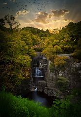 Scotland waterfall