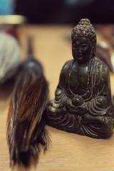 Budha a štetec.