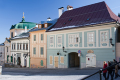 Domy nad evanjelickým kostolom