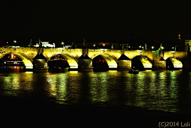 Praha - Karlov most v noci