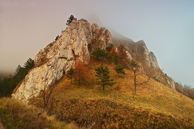 Večerná hmla na Vršatci