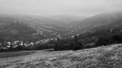 Zahmlené ráno nad Lednicou