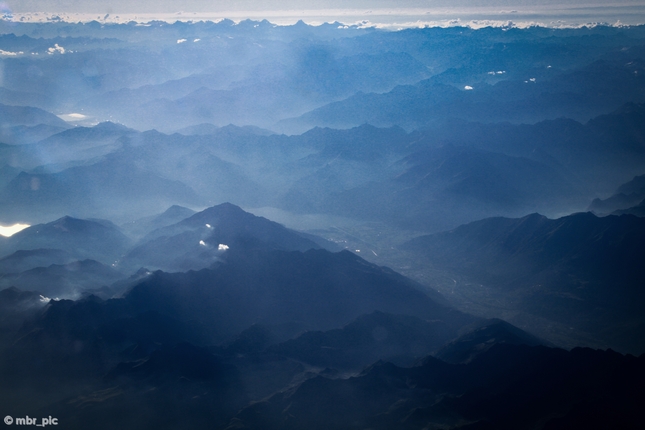 Mountains from aircraft