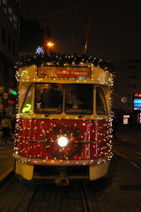 svetlo vianoc električka