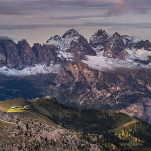 Výhľad z Rifugio Col Rodella