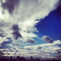 clouds over the town