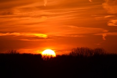 Západ slnka v Devíne