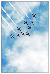 ...red arrows...