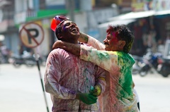 Happy Holi, Nepál - Pokhara