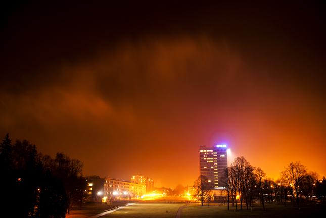 The night in Banská Bystrica