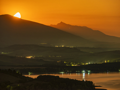 Východ mesiaca nad Liptovom