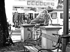 Old man at square