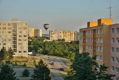 Inšpekcia sídliska v balóne