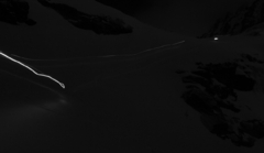 vecerny zjazd ponad Skok