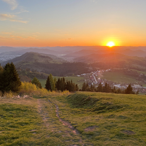 ... západ zo Straníka ...