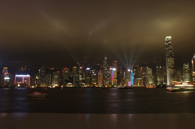 Laser show in HK