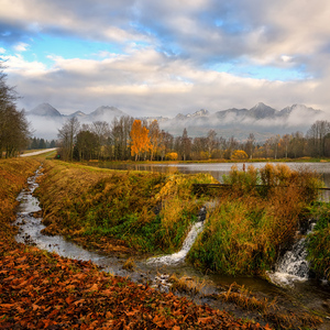 jesenný Štrbský rybník