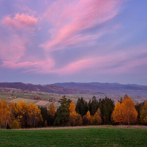 večerná krajina