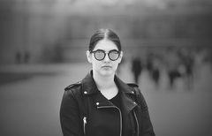 Black and white