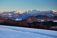 Večer na kysuckých vrchoch.