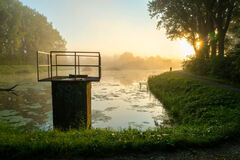 Ranne vstavanie na jazere