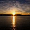 Východ slnka nad Splitom