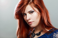 young woman red hair