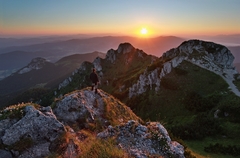 Východ slnka z Veľkého Rozsutca