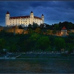 Bratislavský hrad večer