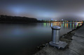 Nočné svetlá pri Dunaji