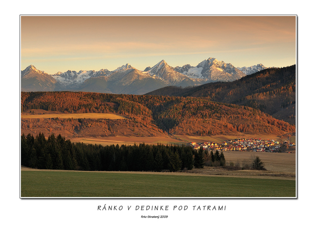 Ránko v dedinke pod Tatrami