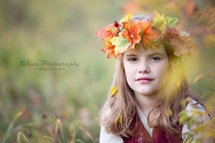 Little autumn girl