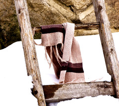 rebrík a jeho šál....