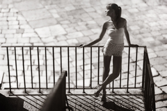 "45 minutes on the stairs"