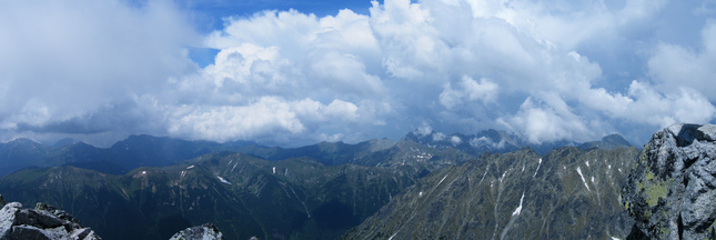 Panoramatic view from Kriváň