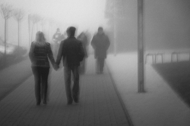 Chodci v hmle