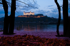 ranný pohľad na hrad