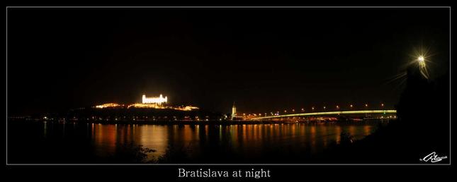 Bratislava at night