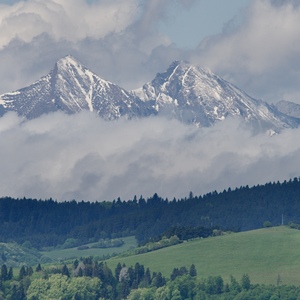 Tatry zo Starej Ľubovne.