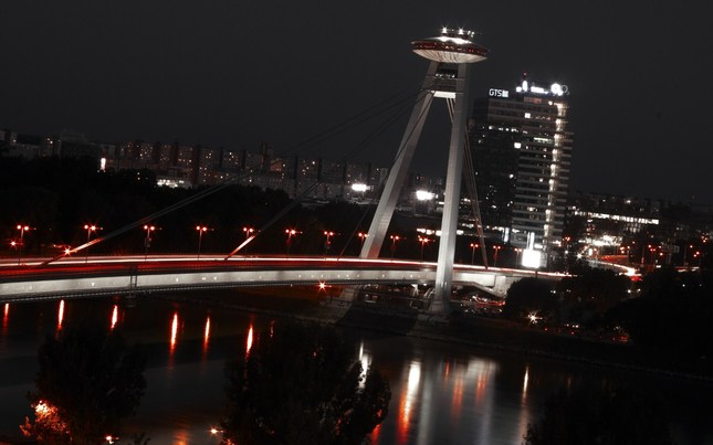 red in night